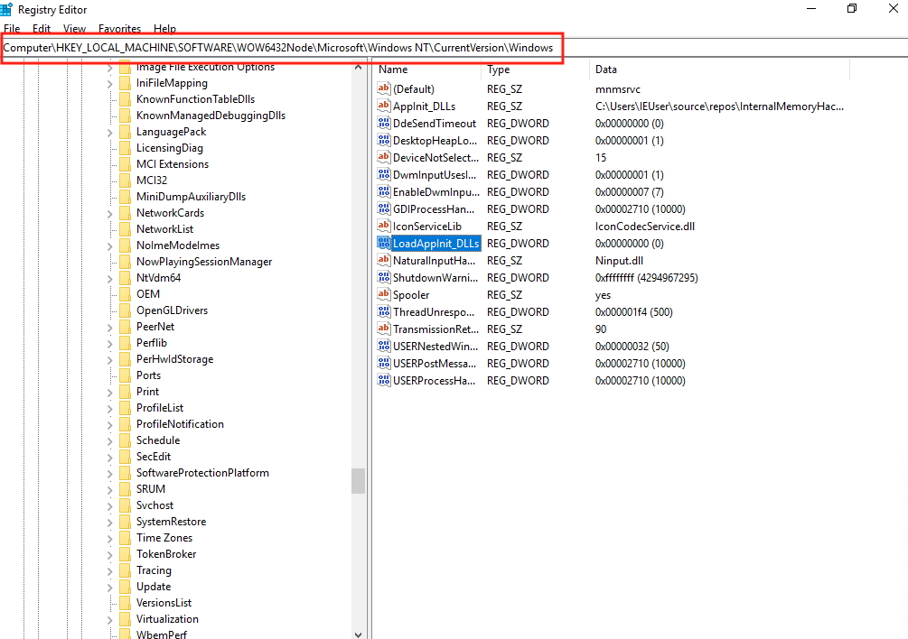 AppInit_DLL path
