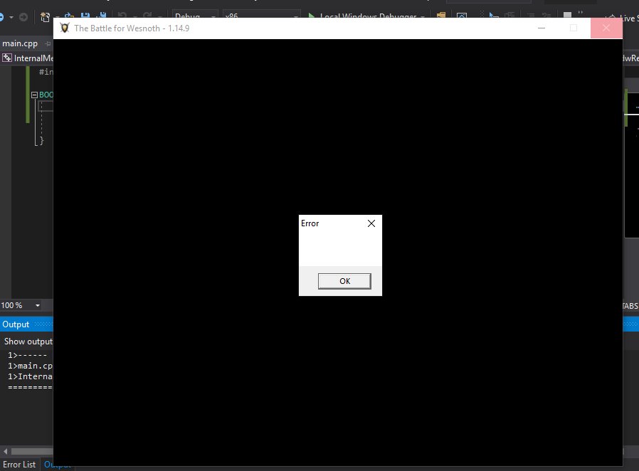 Injected DLL displaying message box