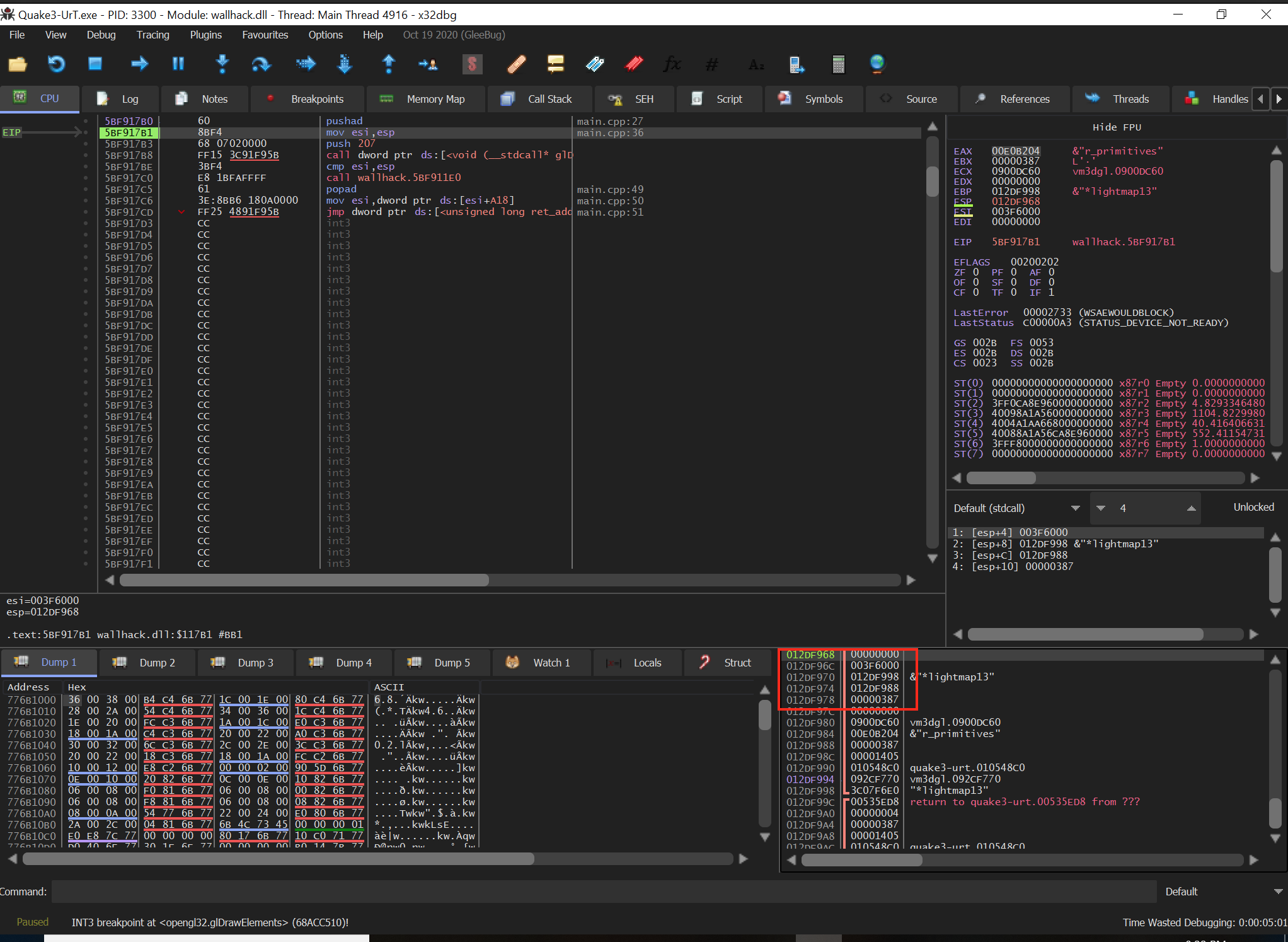 Stack Parameters