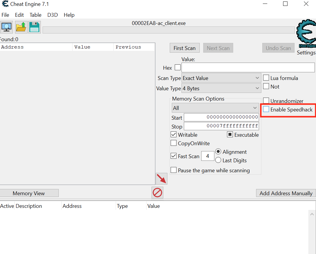 Cheat Engine's Speedhack Feature