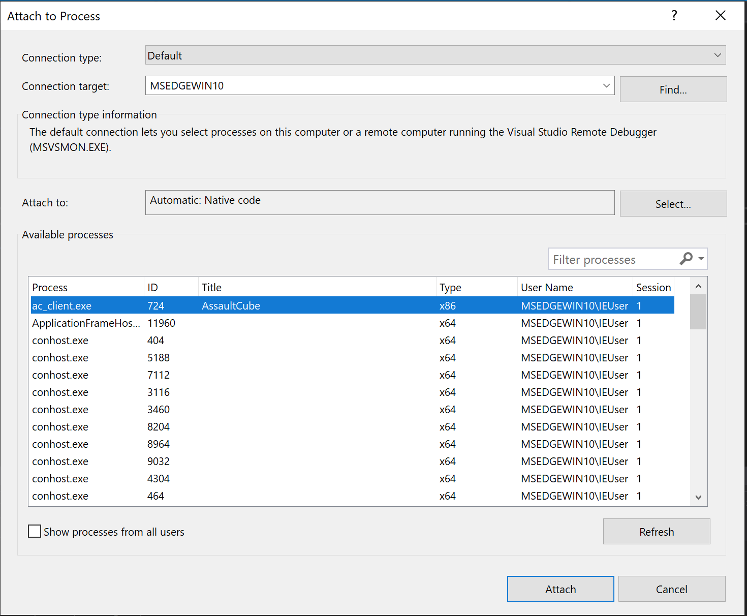 VS Remote Debugging
