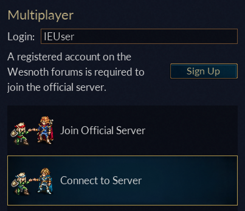 Multiplayer Lobby