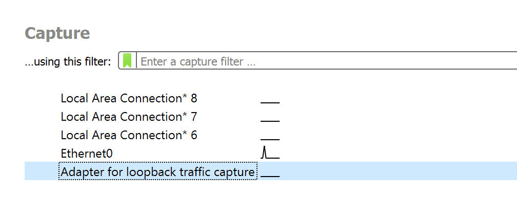 Wireshark Interface