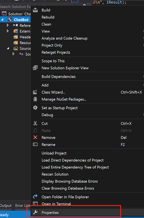 Visual Studio Project Files