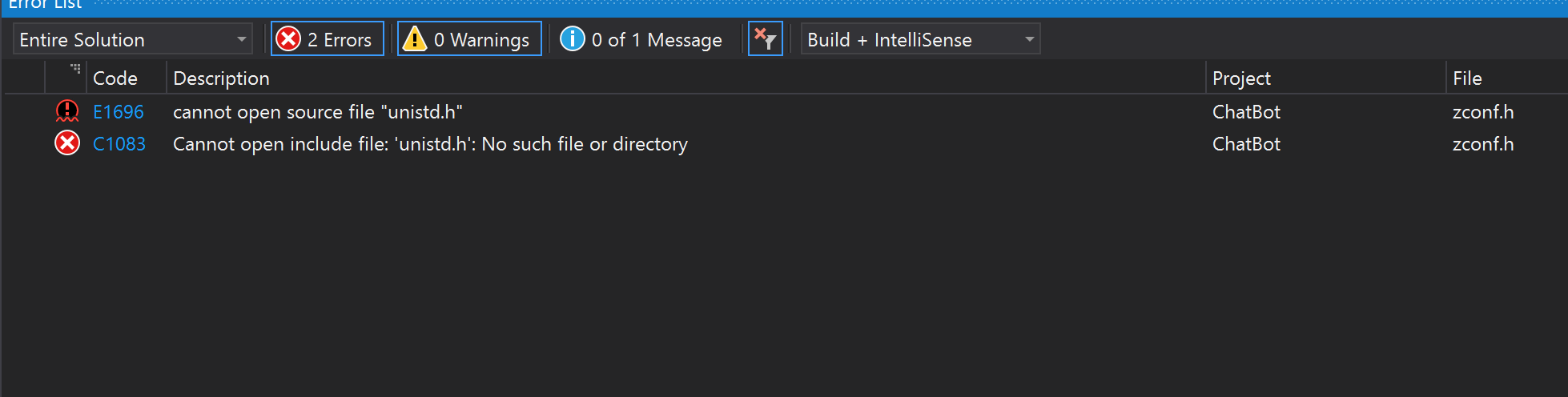 Visual Studio Project Files